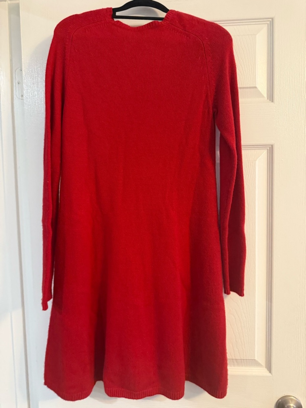 Women’s Theory 100% Cashmere Long Sleeve Dress - Red - Picture 2 of 2